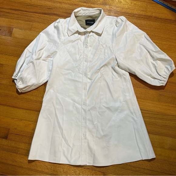 DOLCE CABO SOFT FAUX SUEDE DRESS - CREME/White size XS(b2 - Picture 2 of 12